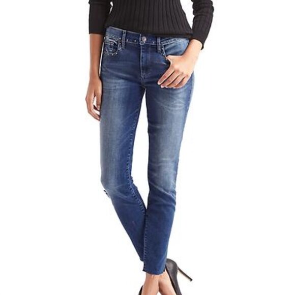 👖GAP NWT, Studded True Skinny Ankle Jeans 30T - Picture 1 of 10